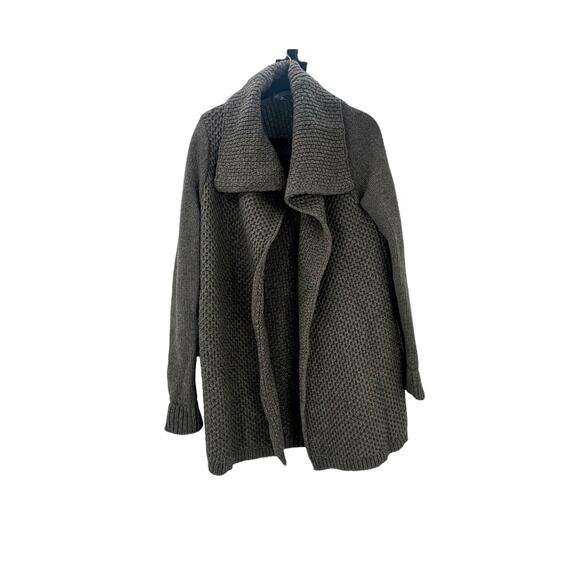 VINCE Honeycomb Yak And Wool Sweater Cardigan Jacket Waffle-Knit Women’s Size M - Picture 3 of 11